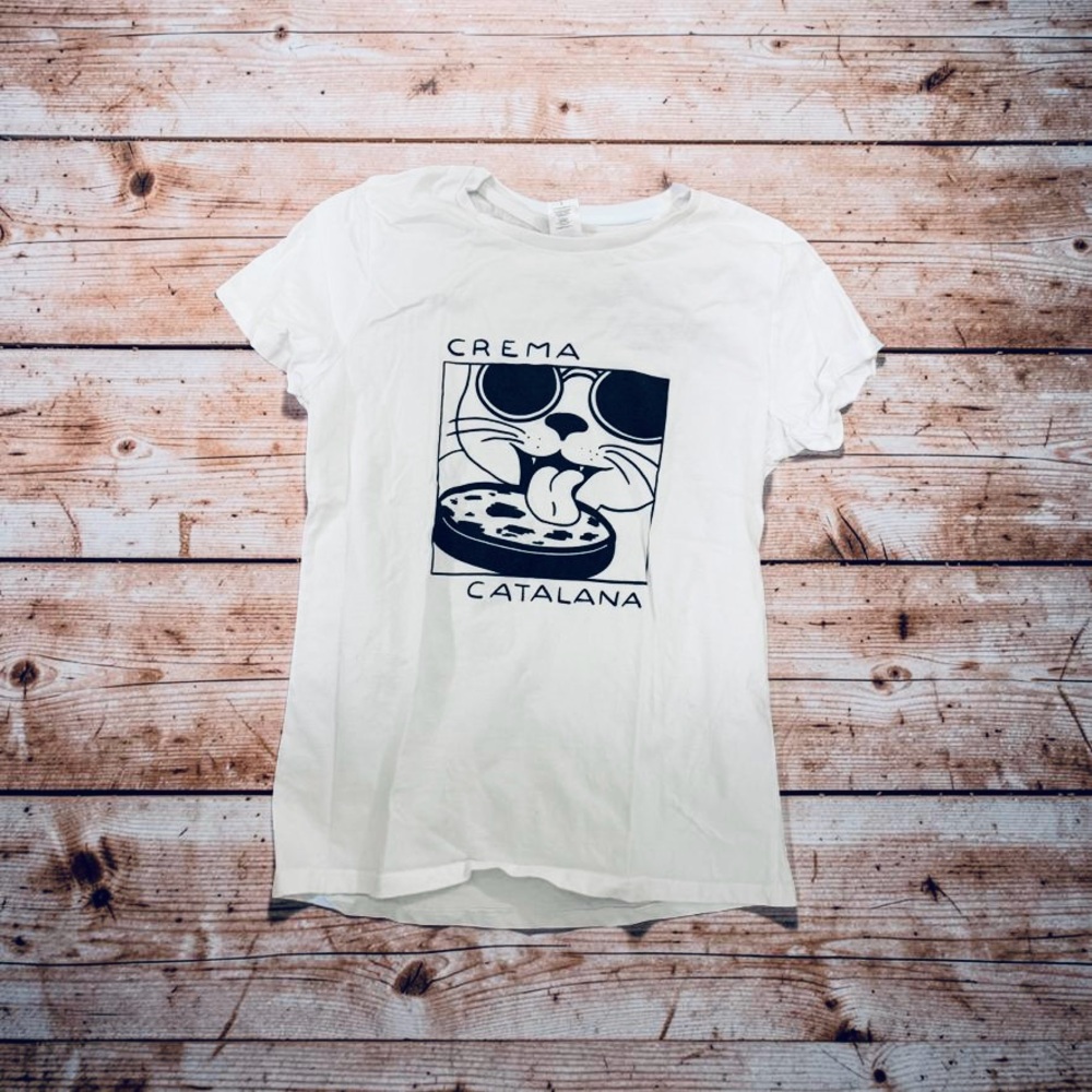 Crema Catalona Spain- CAT Graphic Short Sleeve Tee-Whiteo - Picture 3 of 3
